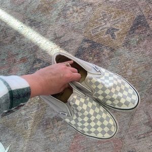Checkered Slip On Vans
